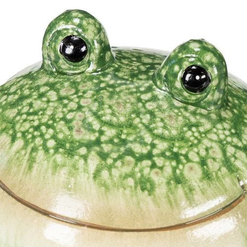 Artikel Deko Frosch Figur für verspielte Wohn und Gartendekoration grün 11cm 2St