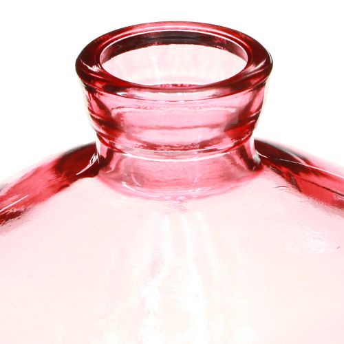 Artikel Minivasen Glas Bauchig Flach Rosa Getönt Ø9cm H6cm 6 St