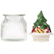 Artikel Bonbonglas mit Deckel Weihnachten Bonboniere H20cm 2St