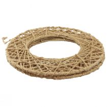 Artikel Dekoringe Jute Natur Hängedeko Boho Ø38cm 2St Metallringe Wanddeko Fensterdeko