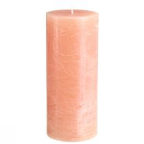 Artikel Durchgefärbte Stumpen Kerzen in Peach 85x200mm 2 St