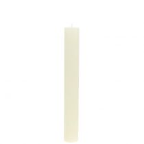 Artikel Stabkerzen durchgefärbt Creme 34mm x 240mm 4St