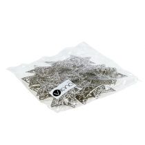 Artikel Stern aus Metall Silber 6cm 20 St