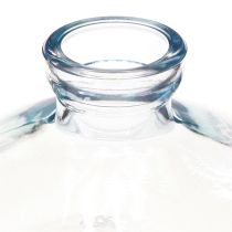 Artikel Vasen Bauchig Flach Glas Deko Vasen Blau Ø9cm H6cm 6 St