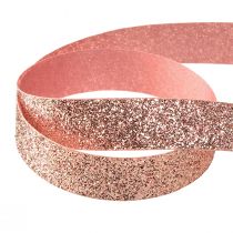 Artikel Glitzerband in Rosa Schmuckband Glimmer B15mm L18m