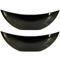 Artikel Stilvolle Schiffchen-Schale in Dunkelgrün – 39 cm – Perfekt für elegantes Servieren und Dekorieren