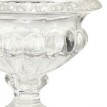 Artikel Klassische Glas-Schale mit Fuß im Vintage-Design – Klar, Ø13cm x 11 cm – Vielseitige Nutzung für Pokal Deko