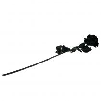 Artikel Rose Seidenblume Schwarz 63cm
