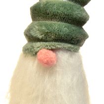 Artikel Festlicher Wichtel mit spiralförmigem grünem Hut und weißem Bart  65cm – Skandinavischer Weihnachtszauber für Ihr Zuhause – 2St