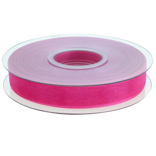 Artikel Organzaband Geschenkband Pink Band Webkante 15mm 50m