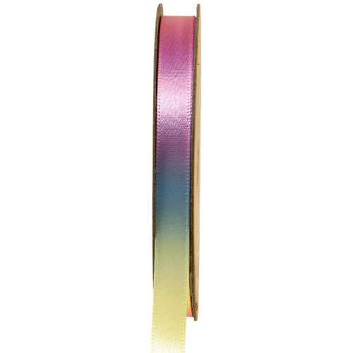 Floristik24 Geschenkband Regenbogen Band Bunt Pastell 10mm 20m