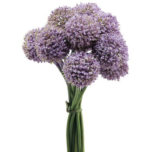 Kunstblumen Kugelblume Allium künstlich Violett 25cm 12St