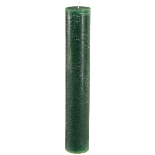Rustikale Grüne Stumpenkerze für Stimmungsvolle Beleuchtung und Festtagsdekoration Länge 300mm Breite 50mm 4 St