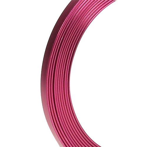 Aluminium Flachdraht Pink 5mm x 1mm 2,5m