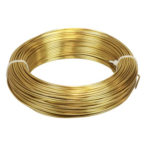 Aluminiumdraht Ø2mm 500g 60m Gold