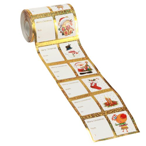 Artikel Aufkleber Weihnachten Geschenkaufkleber Etiketten 5,5cm 60 St