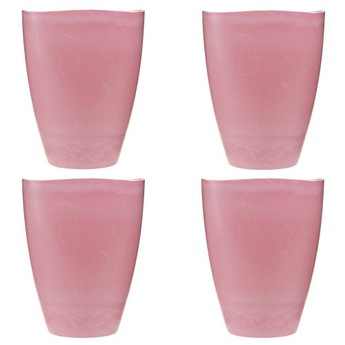 Artikel Blumentopf Plastik Vase Orchideentopf Pink H16,5cm 4St