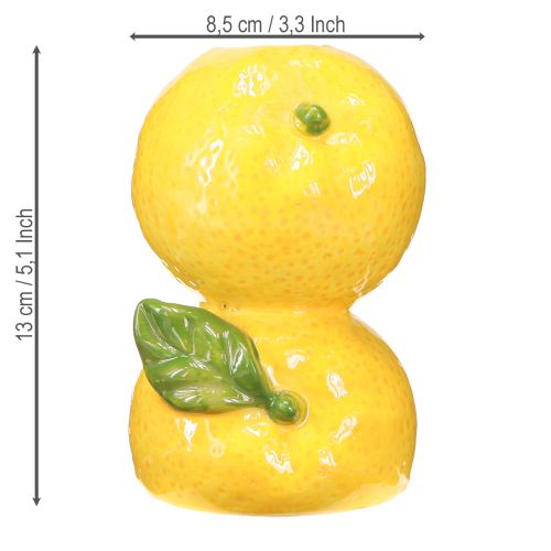 Artikel Blumenvase Zitrone Keramikvase Deko mediterran H13cm