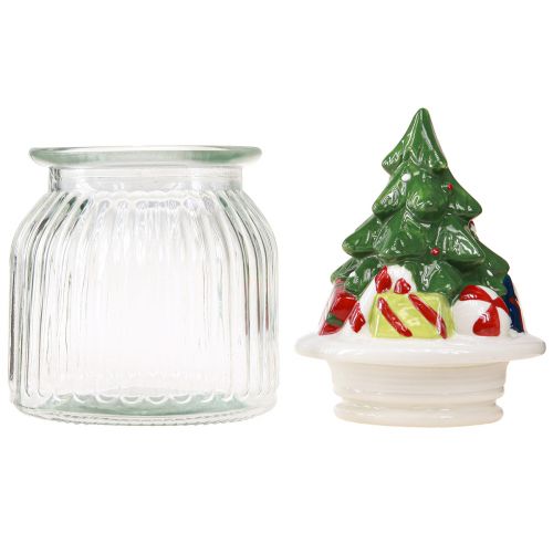 Artikel Bonbonglas mit Deckel Weihnachten Bonboniere H20cm 2St