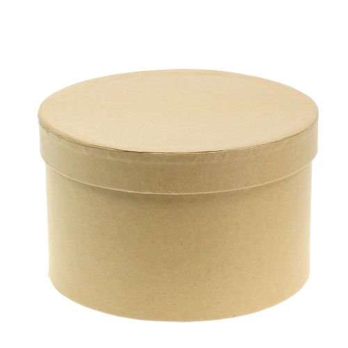 Floristik24 Box rund Blumenbox Natur Ø14/16cm 2St