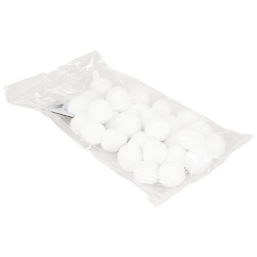 Artikel Christbaumschmuck Schneeball Girlande Deko Weiß 185cm