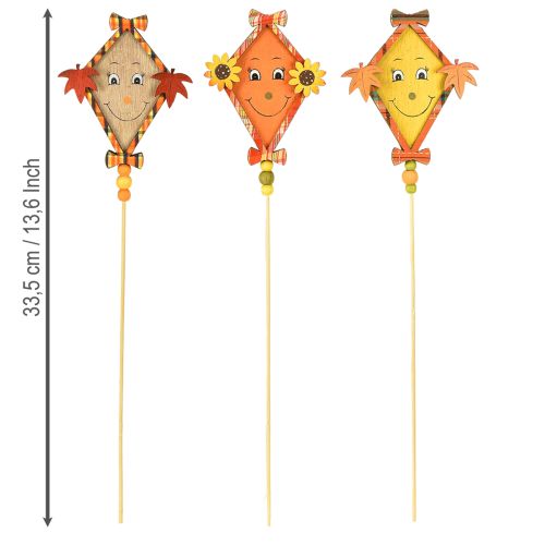 Artikel Deko Drachen Herbst Holzstecker Herbstdeko Holz 33,5cm 6 St