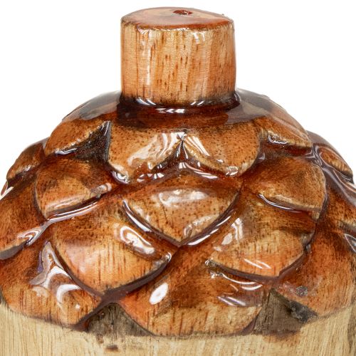 Artikel Deko Eicheln Holz Tischdeko Grün Orange Rot H10cm 3 St