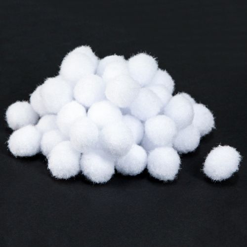 Floristik24 Deko Schneeball Mini Ø2cm Weiß Schneekugeln 400 St 4 Beutel