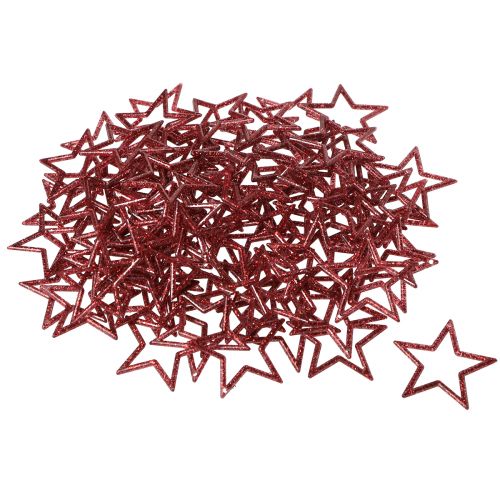 Artikel Deko Sterne Rot Glitter Kleine Weihnachtssterne 4,5cm 120 St