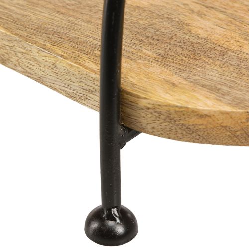 Artikel Deko Tablett länglich oval Holztablett mit Griff 70cm