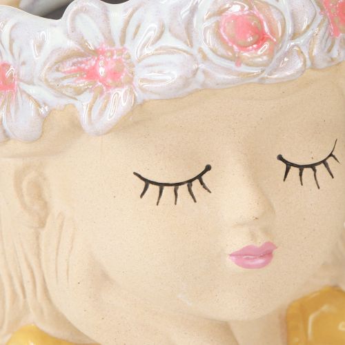 Artikel Deko Vase Keramik Übertopf Mädchen Ø7,5cm H16cm 2St