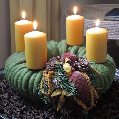 Artikel Deko-Zapfen beflockt Rooibos 9,5cm/8cm 12 St