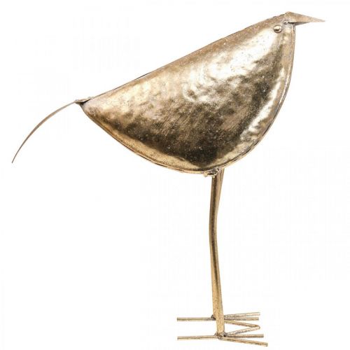 Artikel Deko Vogel Dekofigur Vogel Gold Metalldeko 41×13×42cm