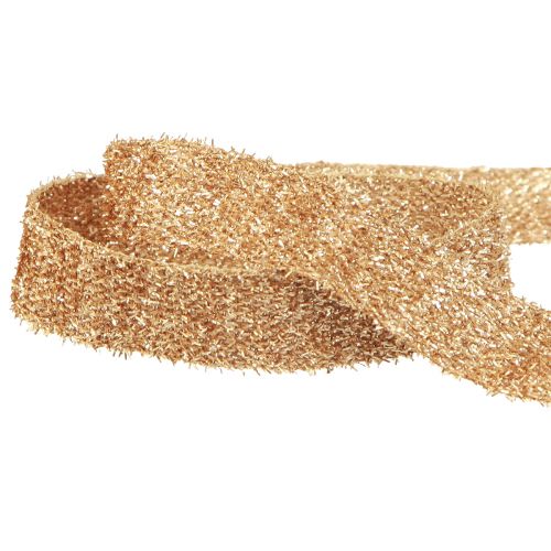 Artikel Dekoband Gold Glitzerband Weihnachtsband B20mm L15m