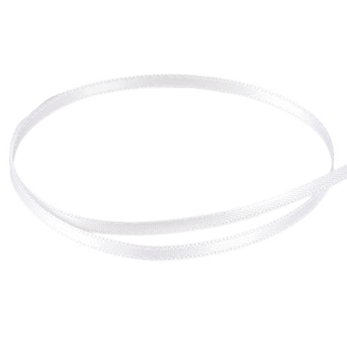 Artikel Dekoband Satinband Weiß Doppelsatinband 3mm 50m