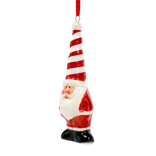 Floristik24 Weihnachtsmann Keramik Dekofigur Santa zum Hängen 11cm 1 St