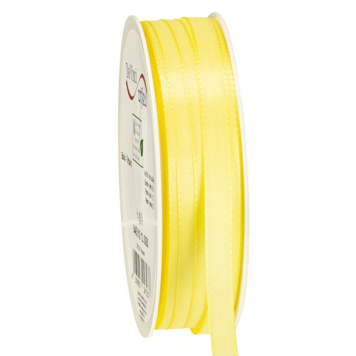Artikel Dekorationsband Taftband Geschenkband Hellgelb 10mm 50m