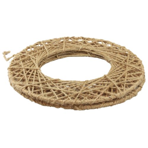 Artikel Dekoringe Jute Natur Hängedeko Boho Ø38cm 2St Metallringe Wanddeko Fensterdeko