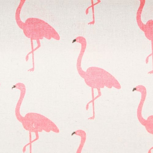 Artikel Dekostoff Flamingo Weiß-Pink 30cm x 3m