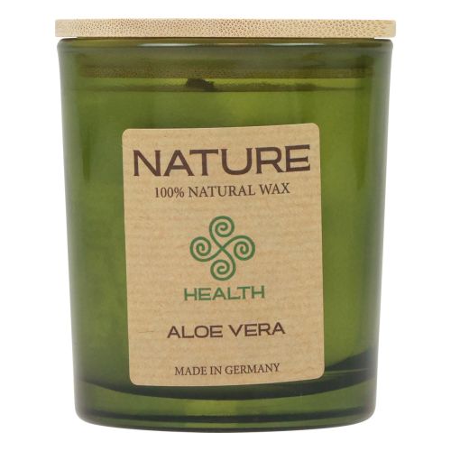 Duftkerze im Glas Naturwachs Kerze Aloe Vera 85×70mm