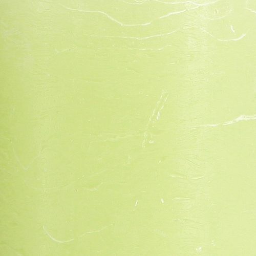 Artikel Durchgefärbte Kerzen Lime Grün​​​​​​​ Stumpenkerzen 70×120mm 4St