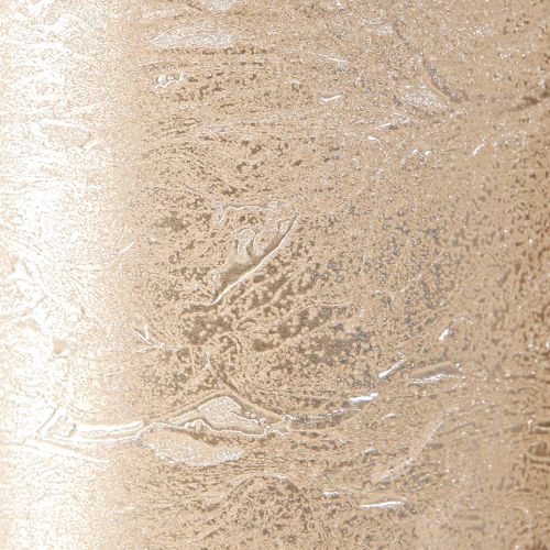 Artikel Stumpenkerzen Platin Metallic 70x100mm 4er Set - Elegante Tischdeko Premium Kerzen Lange Brenndauer