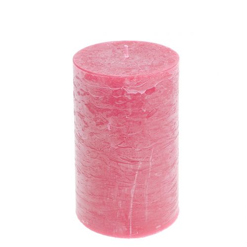 Artikel Durchgefärbte Kerzen Rosa 85x150mm 2St