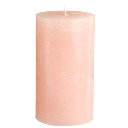 Floristik24 Durchgefärbte Kerzen Rosa Stumpenkerzen Hellrosa 85×150mm 2 St