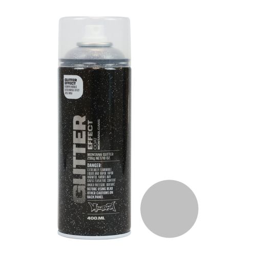 Floristik24 Glitter Spray Silber Montana Effect Glitzerspray Sprühlack 400ml