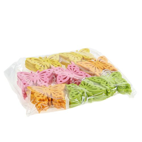 Floristik24 Filz Schmetterlinge zum Hängen 32St