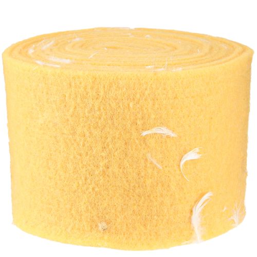Artikel Filzband Wollband Dekostoff Gelb Federn Wollfilz 15cm 5m