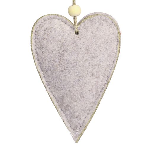 Artikel Filzherzen Christbaumschmuck Beige Herzen 8,5×12cm 6 St