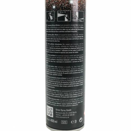 Floristik24 Glitter Spray Kupfer Glitzerspray Lackspray 400ml