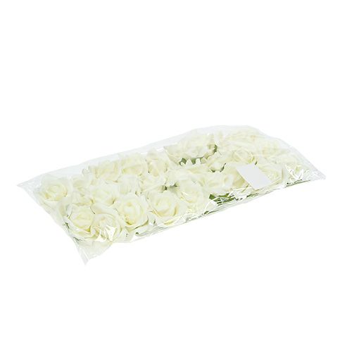 Artikel Foam-Rose Ø6cm Creme 27St